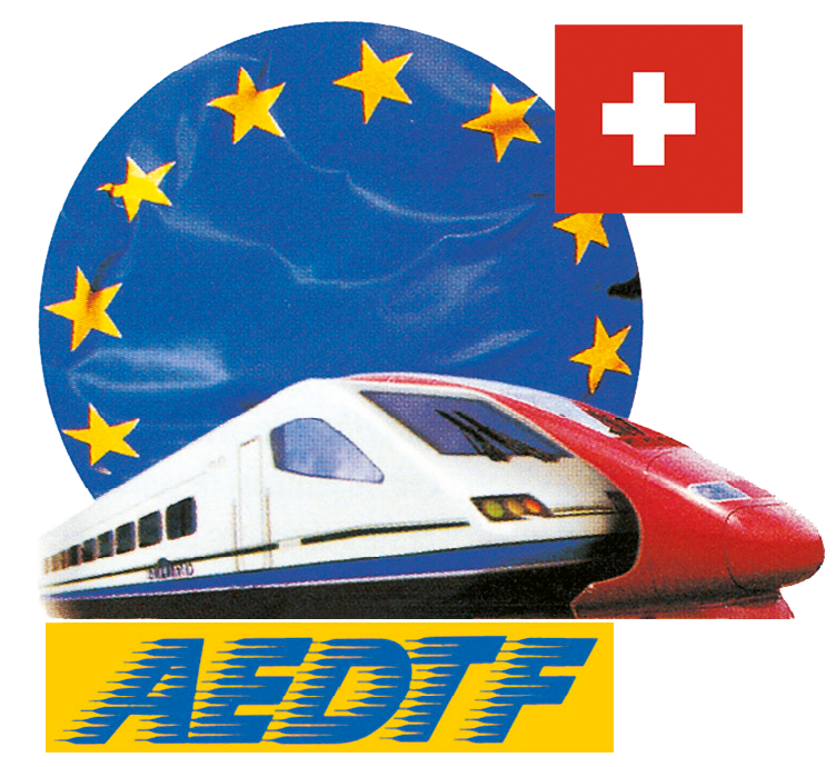 Logo AEDTF + Drapeau Suisse