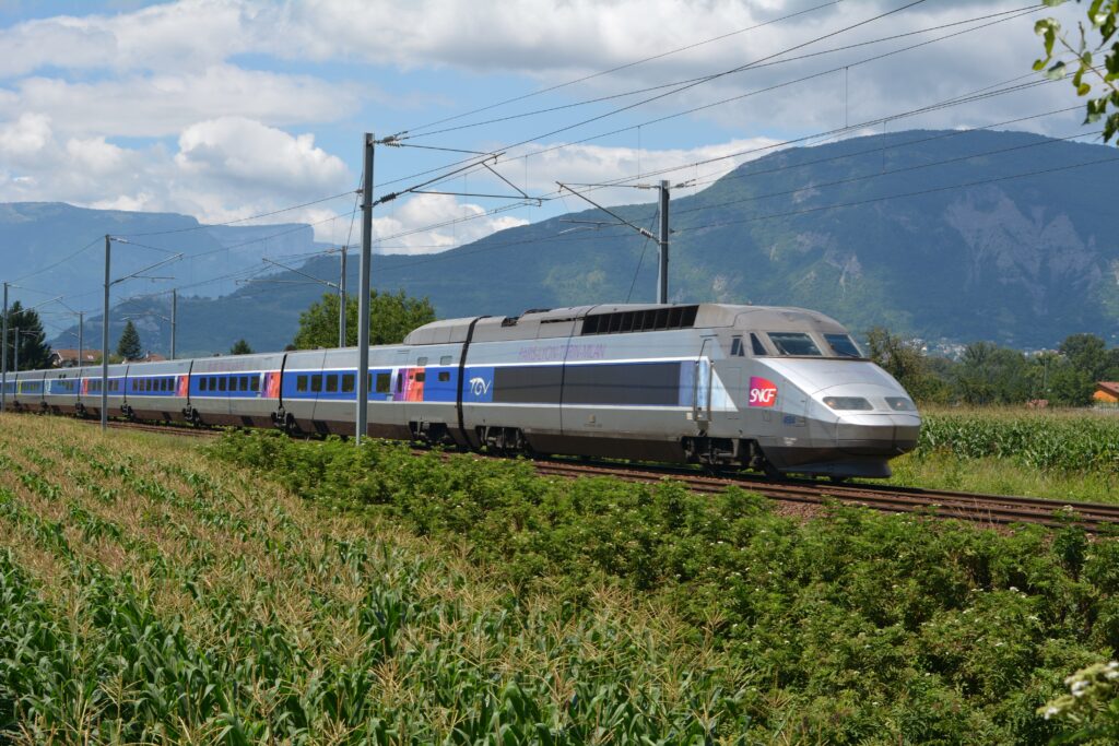 TGV 9245 Paris - Milan à Gières le 27 juillet 2014 Photo William LACHENAL