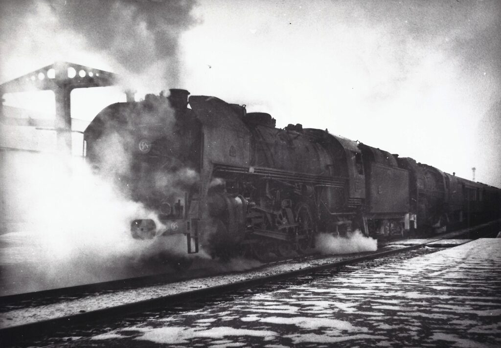 Grenoble DT de 141 R sous la neige, 1966 Photo William LACHENAL