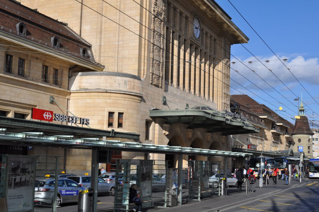 Gare de Lausanne le 17 avril 2012